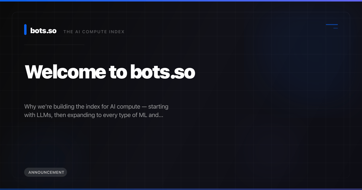 Welcome to bots.so